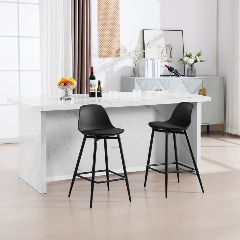 Yes Bar Stool, Black Polypropylene, 2