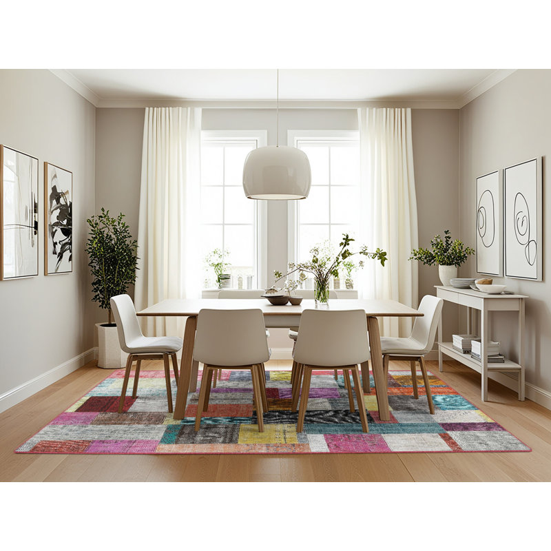 Patchwork Indoor Rug, Rectangle 7' x 10'