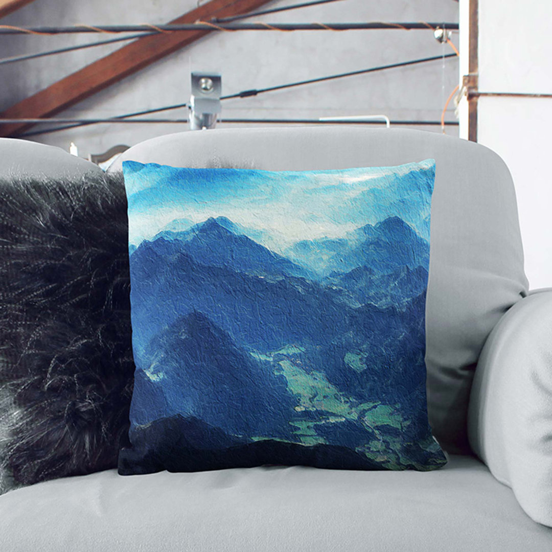 Brandenburg Alps Austria Cushion with Filling