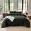Ensemble de housse de couette rayé 100% coton délavé DONEUS-113054928-120141889