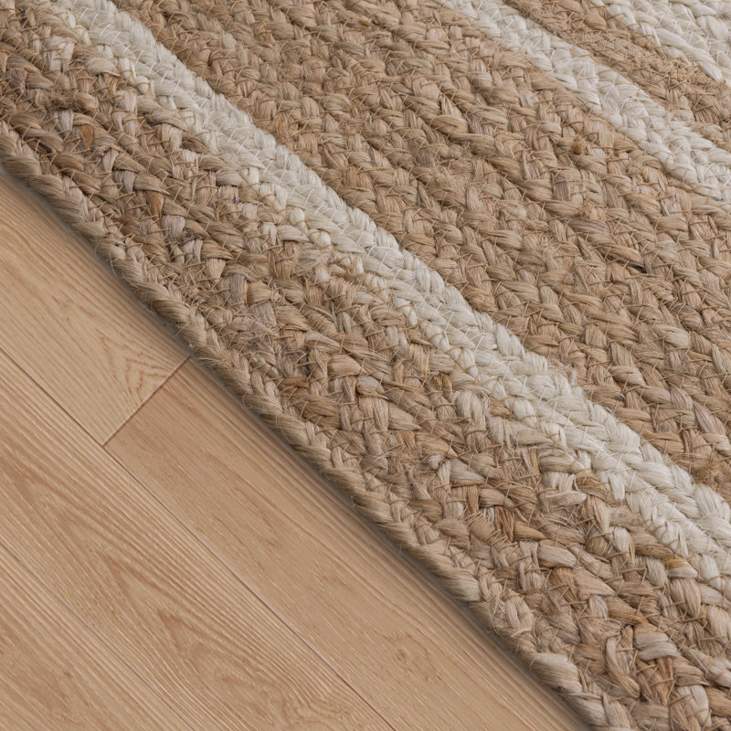 Kayleigh Hand-Braided Jute Area Rug, Rectangle 7' x 9'