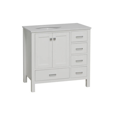 Claudett 36'' Single Bathroom Vanity with Top