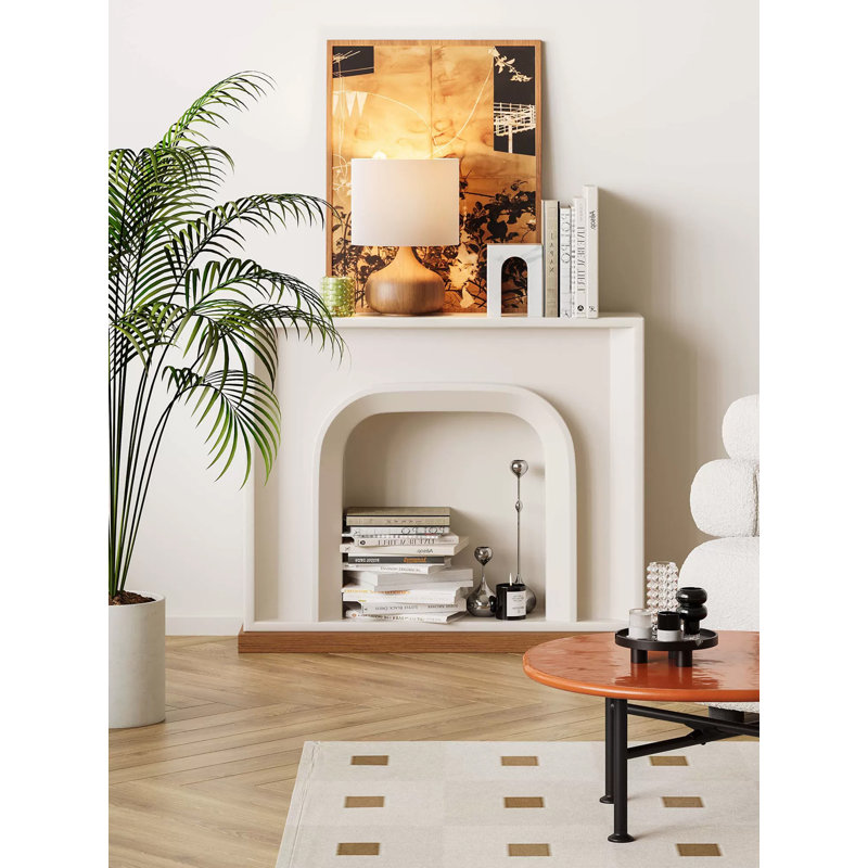 Modern minimalist design stylish furniture wall-mounted fireplace cabinet