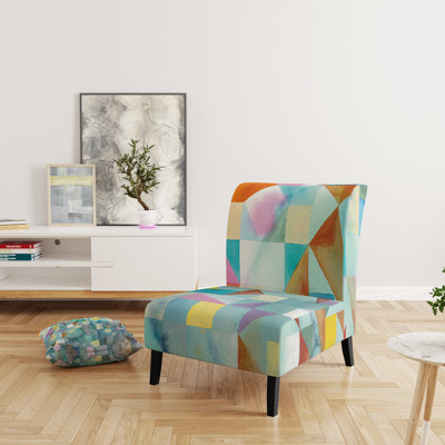 Fauteuil de chambre rembourré Modern Patchwork