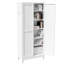 Rangement réglable pour garde-manger 75 po en métal avec 5 tablettes