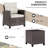 Arlayne 2 - Person Outdoor Rattan Patio Set with Cushions-1018693749