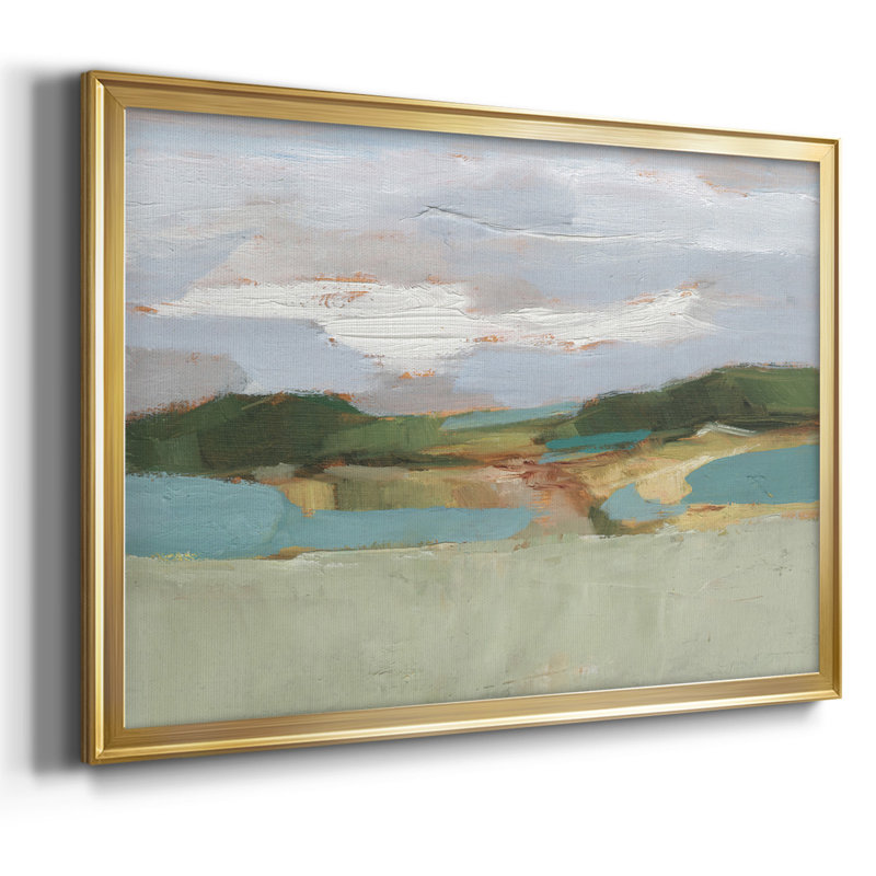 «High Noon Vista Study II», toile tendue avec châssis, Or, H 26 po x l 38 po x P 1,5 po