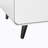 Modern Nightstand, Steel Cabinet, 2 Drawers, Circular Handle