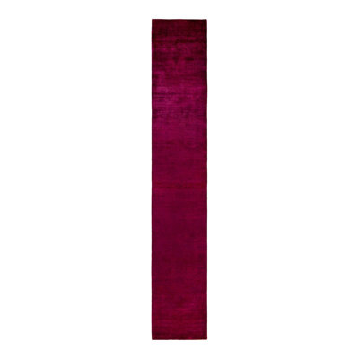Zahran One-of-a-Kind Runner 16' 1" X 2' 7" New Age Runner Wool Area Rug Pink