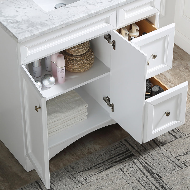 Ensemble de meuble-lavabo simple 36 po, Blanc