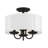 Sampson Linen Blend Semi Flush Mount-105759653