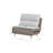 40” Wide Convertible Chair With Pine Wood Frame - 3-position Adjustable-884267644