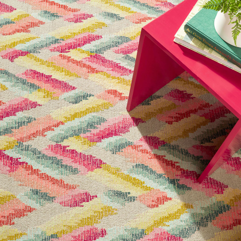 Azura Multi Hand Tufted Wool Rug, Rectangle 2' x 3'