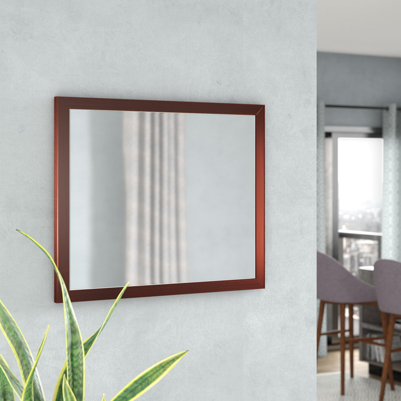 Arazeli Flat Wall Mirror, 34" H x 28" W
