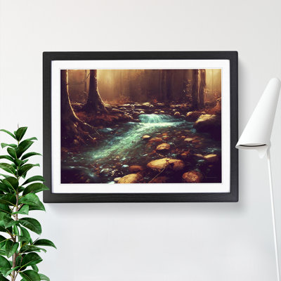 Awesome Forest Stream - Framed Print