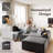 105.5"  Sectional Sofa, Modular Couch With Ottoman & 4 Pillows, Deep Seat L-Shape Couches For Living Room, Modern Minimalist Chenille Fabric Upholstered Sofa, No Assembly Required-276413372-276413370