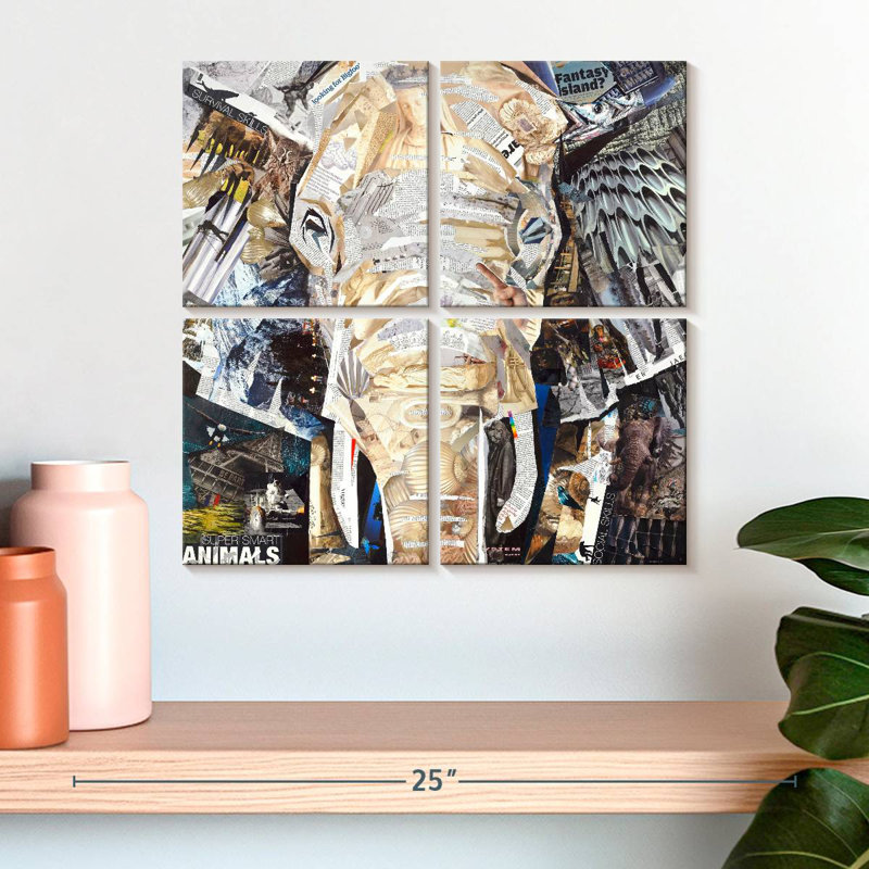 Éléphants Brampt, H 18 po x l 18 po