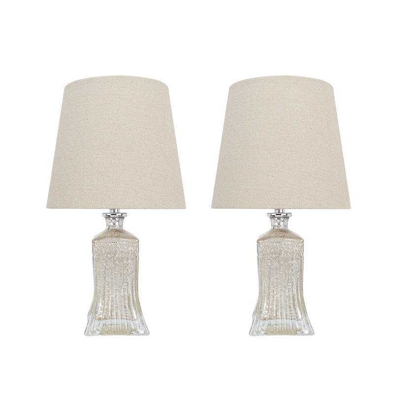 Ensemble de lampes de table au mercure antique 16,5 po Fazan