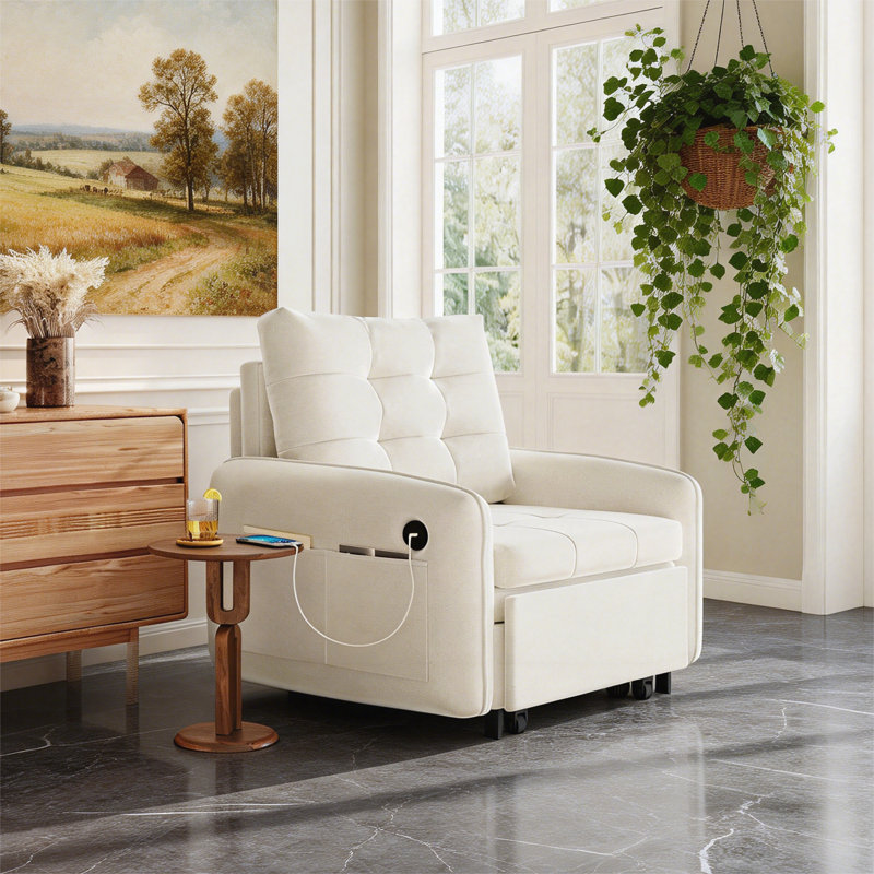 Chaise pour salon et appartement, Beige