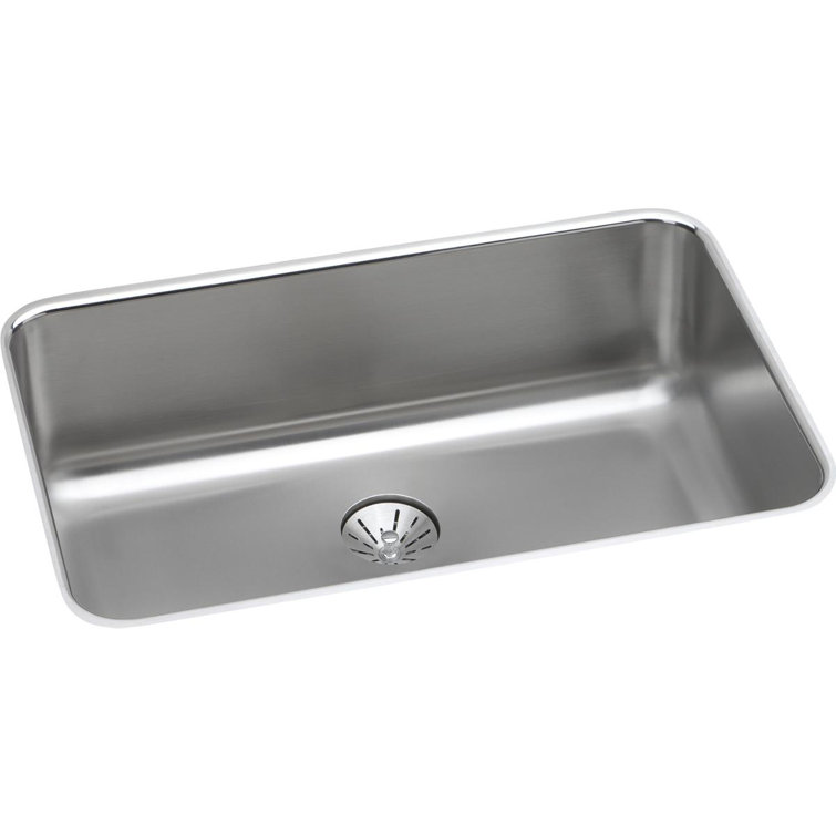 Lustertone 26.5" L x 18.5" W Undermount Kitchen Sink with Perfect Drain