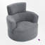 Fauteuil demi-tonneau rembourré et pivotant-1341733564