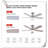Museau Ceiling Fan with LED Lights-1680007385