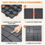 Dalles de terrasse emboîtables extérieures, revêtements de sol pour patio extérieur-134581827