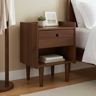 45 cm W Solid Wood Bedside Table