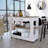 2-Drawer 2-Shelf Kitchen Island