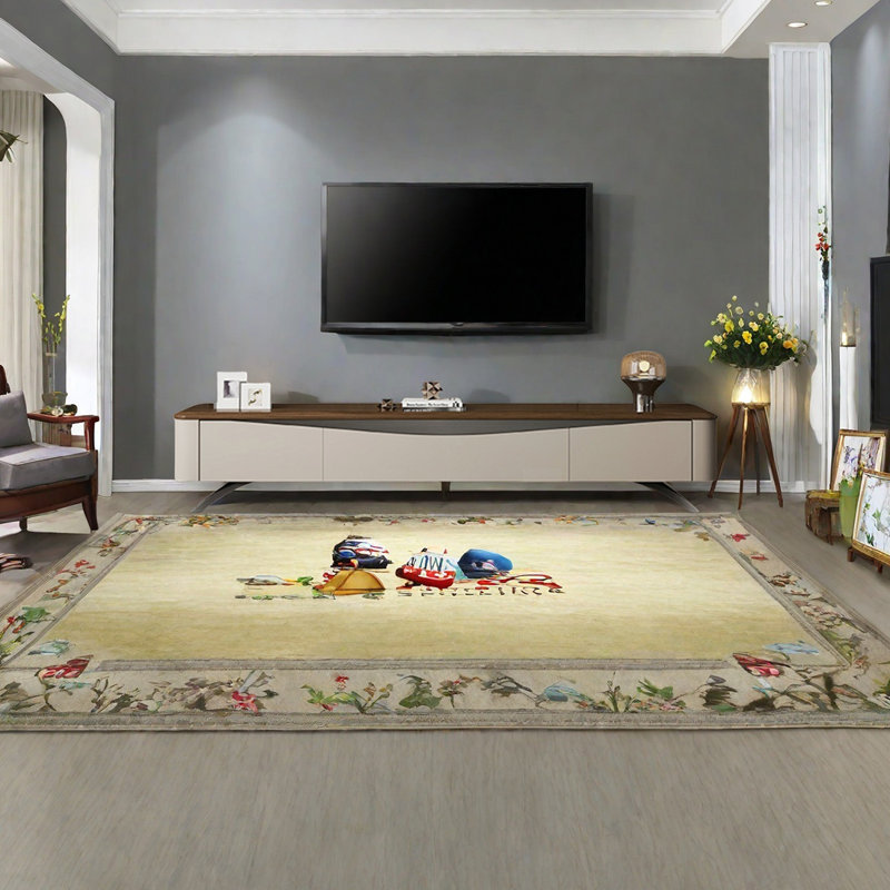Meuble télé avec quatre tiroirs Modern, H 15,74 po x L 94,48 po x l 15,74 po