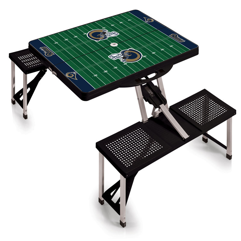Philadelphia Eagles Black Rectangular Sports Theme Picnic Table