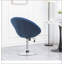 Fauteuil d'appoint pivotant en velours capitonné-162438746