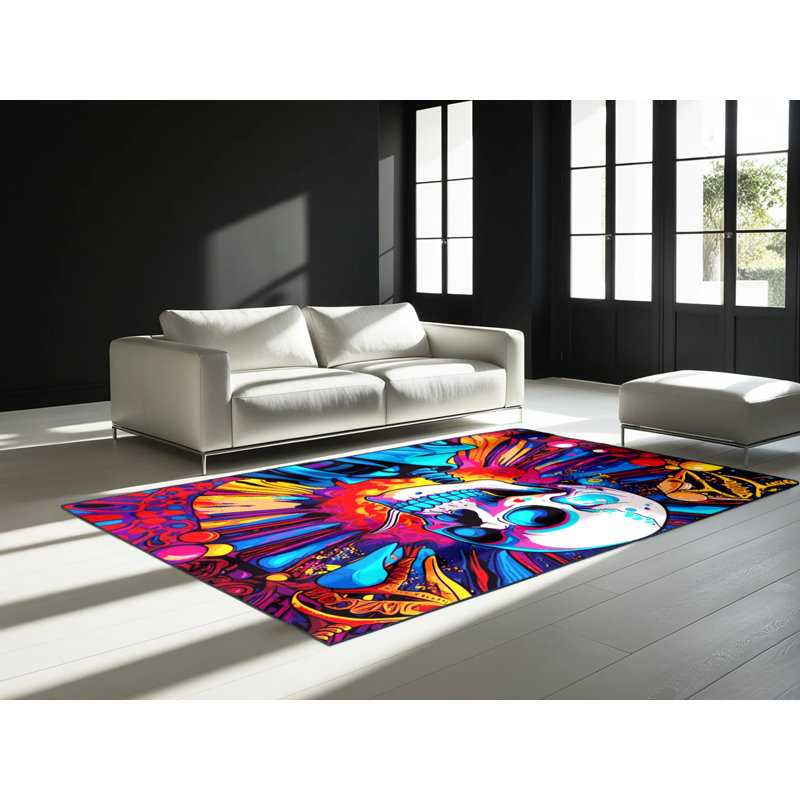 Tapis couleur cyclone, Rectangle 6' x 9'
