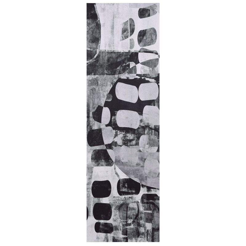 Monochrome Black and White Abstract Canvas Wall Art