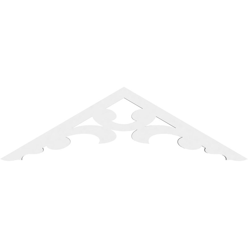 Gable en PVC de qualité architecturale Vienna, 36 po x 11 po x 1 po, 7 / 12, Plastique