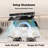 BRANO 30 Inch Convertible Under Cabinet Range Hood, 900CFM Stainless Steel Vent Hood with Voice Gesture Control, Baffle Filter