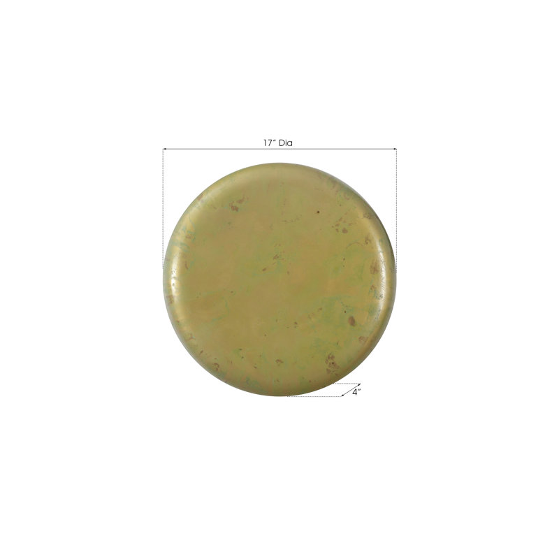 Button Wall Décor, 9.1" H x 10" W x 8" D, Lichen