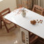 Table de salle à manger extensible en bois massif de 66 po avec 4 chaises de rangement sur roulettes, plateau en pierre résistant aux égratignures, peu encombrant et entièrement assemblé