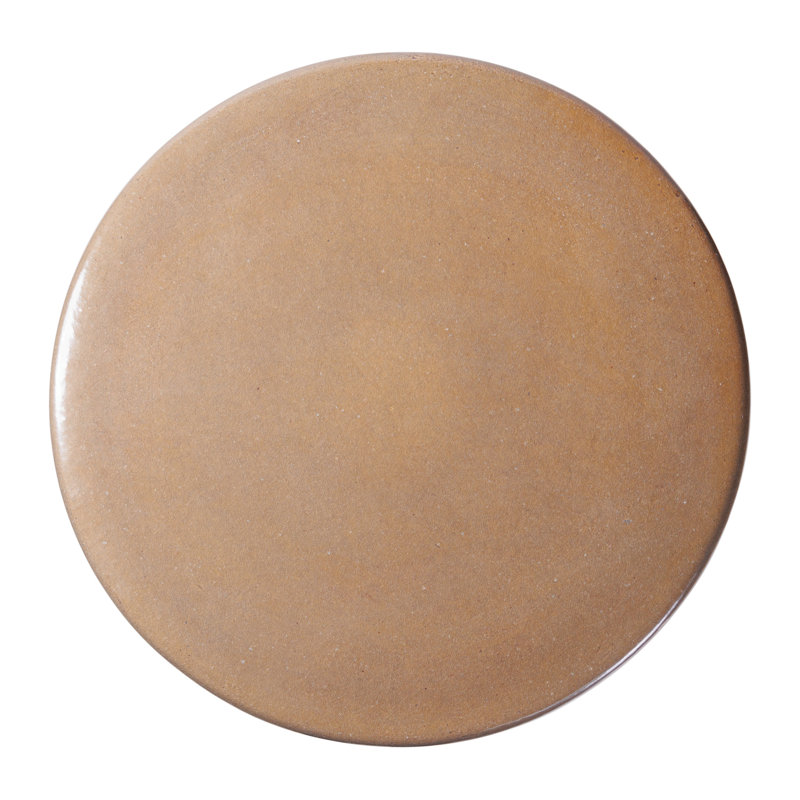 Bowness Outdoor Round Side Table, Taupe Gloss