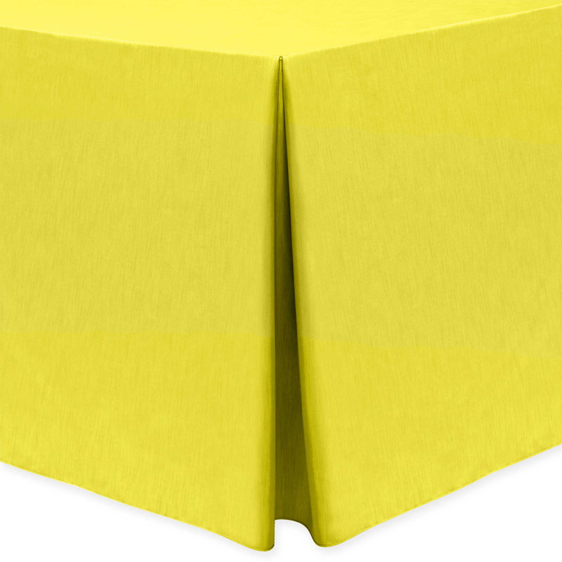 Majestic Solid Color Tablecloth, 3, 132" x 66", Lemon Yellow