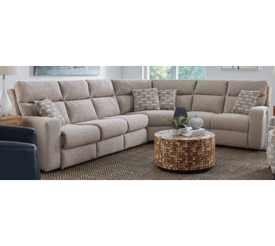 Bristol Triple Power Reclining Console Sleeper Sectional