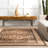 Peony Traditional Medallion Machine Washable Area Rug-607385630