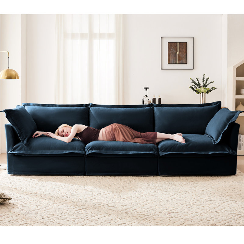 Comfy 3 avec rembourrage en chenille, bleu et bleu