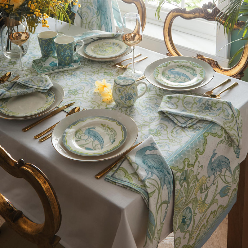 Laurence Llewelyn-Bowen Palm Court Tea Towel - Cotton - 2 Pack Green