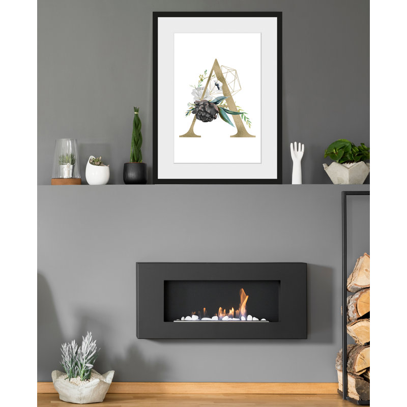 Letter - Single Picture Frame Print, 60 cm H x 50 cm W