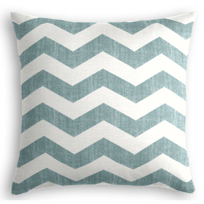 Live Wire Chevron Linen Reversible Throw Pillow