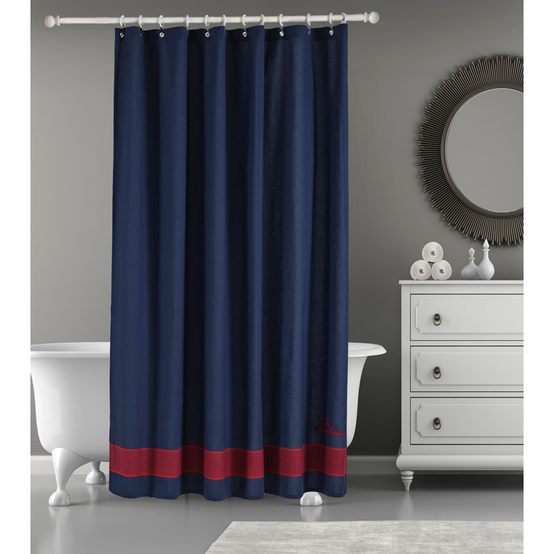 Cotton Shower Curtain, Navy