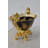 Emily-Kate Gold 13" Resin Table Vase