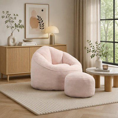 Fauteuil à billes avec repose-pieds