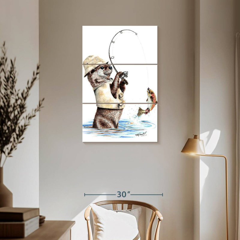 Senne Nature's Fisherman, 57" H x 36" W